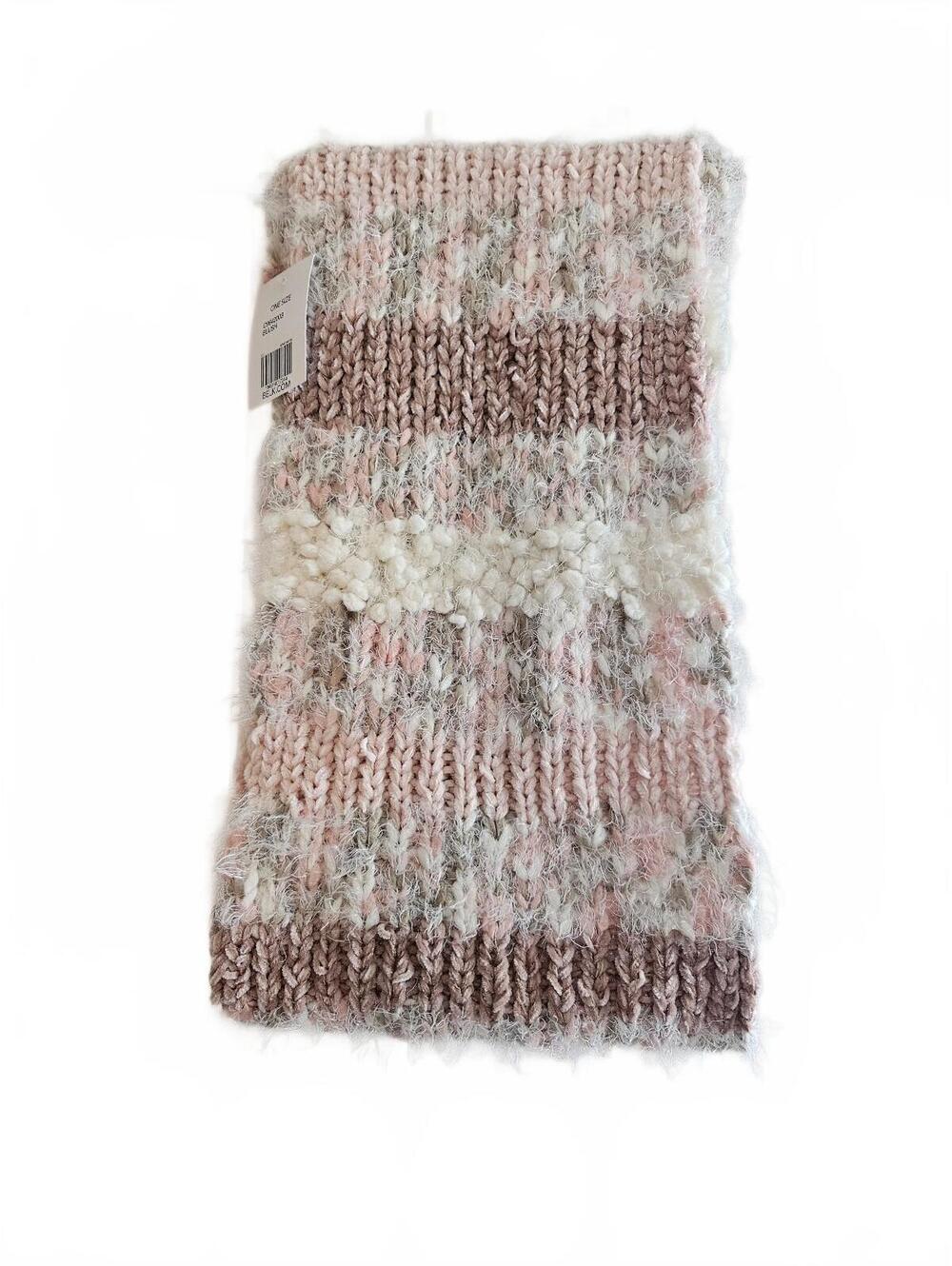 Belk Blush Multi-Color Knit Infinity Scarf One Size Fits Most-WinterWear